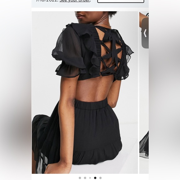 ASOS A-Line Mini Tea Dress. Size 4. Never worn! RP $85 - Picture 4 of 4